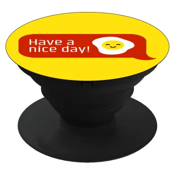 Have a nice day Emoji, Phone Holders Stand  Μαύρο Βάση Στήριξης Κινητού στο Χέρι