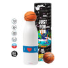 Bascetball Metal mug thermos, double wall, 550ml