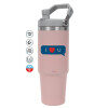 Pink color, 890ml (30oz) stainless Steel Tumbler with Handle