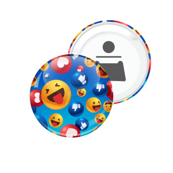 3D Emoji Collection, Μαγνητάκι και ανοιχτήρι μπύρας στρογγυλό διάστασης 5,9cm