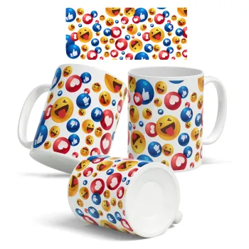 3D Emoji Collection, Κούπα, κεραμική, 330ml