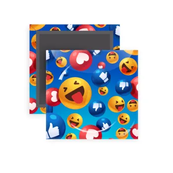 3D Emoji Collection, Μαγνητάκι ψυγείου τετράγωνο διάστασης 5x5cm