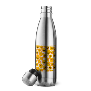 Emojis Love, Inox (Stainless steel) double-walled metal mug, 500ml