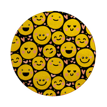 Emojis Love, Επιφάνεια κοπής γυάλινη στρογγυλή (30cm)