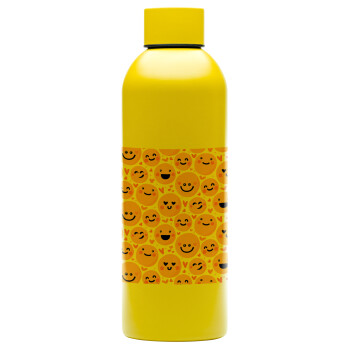 Emojis Love, Μεταλλικό παγούρι νερού, 304 Stainless Steel 800ml