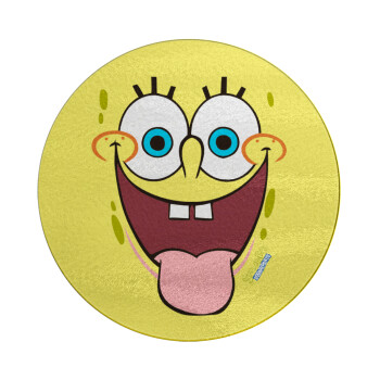 SpongeBob SquarePants smile, Επιφάνεια κοπής γυάλινη στρογγυλή (30cm)