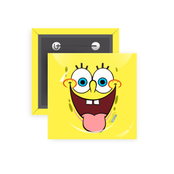 SpongeBob SquarePants smile, Κονκάρδα παραμάνα τετράγωνη 5x5cm