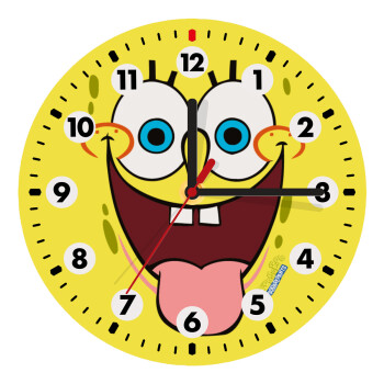 SpongeBob SquarePants smile, Wooden wall clock (20cm)