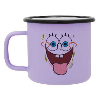 SpongeBob SquarePants smile, Κούπα Μεταλλική εμαγιέ ΜΑΤ Light Pastel Purple 360ml