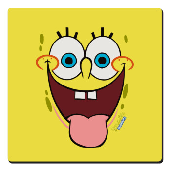 SpongeBob SquarePants smile, Τετράγωνο μαγνητάκι ξύλινο 6x6cm