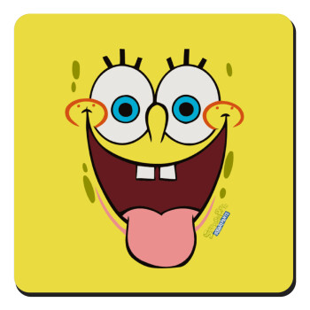 SpongeBob SquarePants smile, Τετράγωνο μαγνητάκι ξύλινο 9x9cm