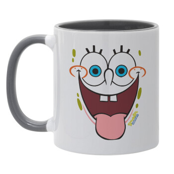 SpongeBob SquarePants smile, Mug colored grey, ceramic, 330ml