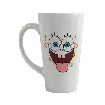 SpongeBob SquarePants smile, Κούπα κωνική Latte Μεγάλη, κεραμική, 450ml