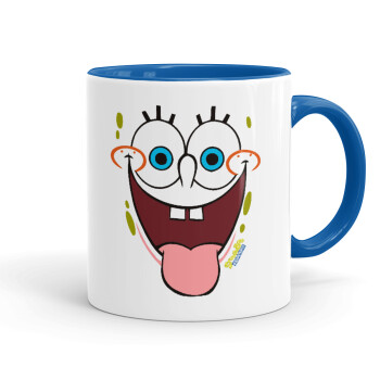 SpongeBob SquarePants smile, Mug colored blue, ceramic, 330ml