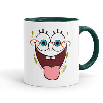 SpongeBob SquarePants smile, Mug colored green, ceramic, 330ml