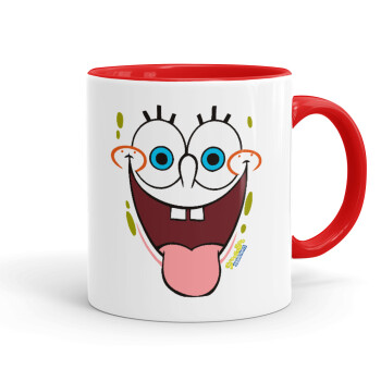 SpongeBob SquarePants smile, Mug colored red, ceramic, 330ml