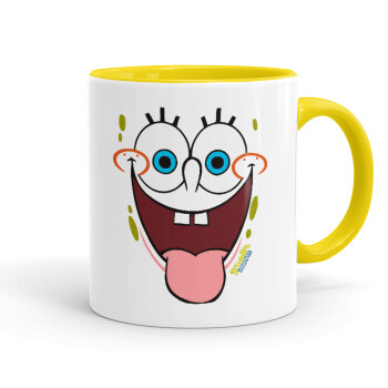 SpongeBob SquarePants smile, Mug colored yellow, ceramic, 330ml