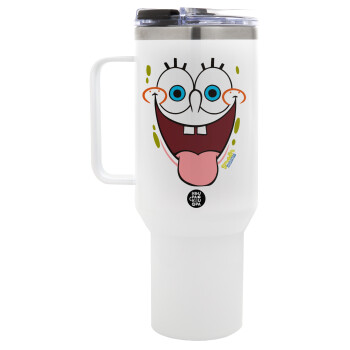 SpongeBob SquarePants smile, Mega Stainless steel Tumbler with lid, double wall 1,2L