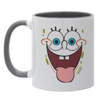 SpongeBob SquarePants smile, Mug colored grey, ceramic, 330ml
