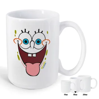 Μπομπ Σφουγγαράκης χαμόγελο, Κούπα Mega, κεραμική, 450ml