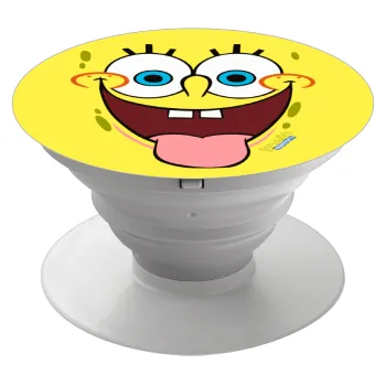 Μπομπ Σφουγγαράκης χαμόγελο, Phone Holders Stand  Λευκό Βάση Στήριξης Κινητού στο Χέρι