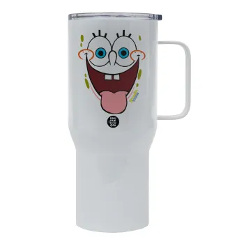 SpongeBob SquarePants smile, Mega Stainless steel Tumbler with lid, double wall 750L