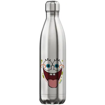 SpongeBob SquarePants smile, Inox (Stainless steel) hot metal mug, double wall, 750ml