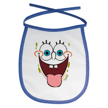 Μπομπ Σφουγγαράκης χαμόγελο, Σαλιάρα μωρού αλέκιαστη με κορδόνι Μπλε