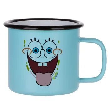 SpongeBob SquarePants smile, Κούπα Μεταλλική εμαγιέ ΜΑΤ σιέλ 360ml