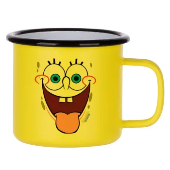 SpongeBob SquarePants smile, Metallic enamel MATT Yellow cup 360ml