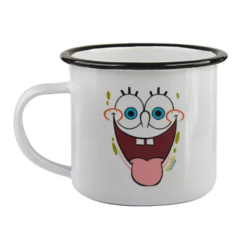 SpongeBob SquarePants smile, Κούπα εμαγιέ με μαύρο χείλος 360ml
