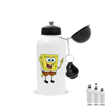SpongeBob SquarePants character, Metal water bottle, White, aluminum 500ml