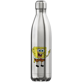SpongeBob SquarePants character, Inox (Stainless steel) hot metal mug, double wall, 750ml