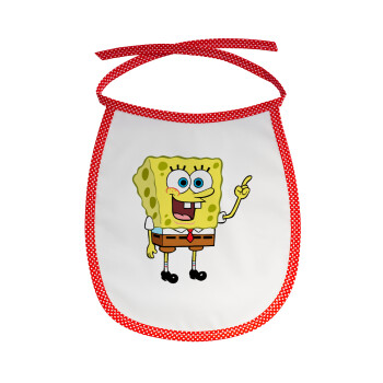 SpongeBob SquarePants character, Σαλιάρα μωρού αλέκιαστη με κορδόνι Κόκκινη