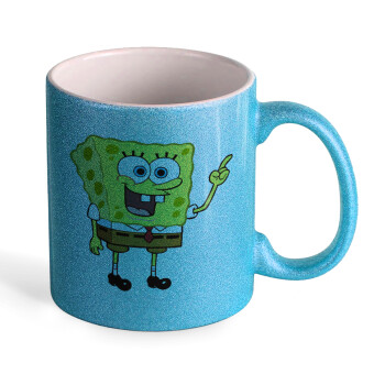 SpongeBob SquarePants character, Κούπα Σιέλ Glitter που γυαλίζει, κεραμική, 330ml