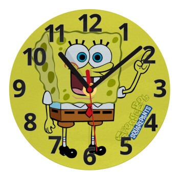 SpongeBob SquarePants character, Ρολόι τοίχου γυάλινο (20cm)