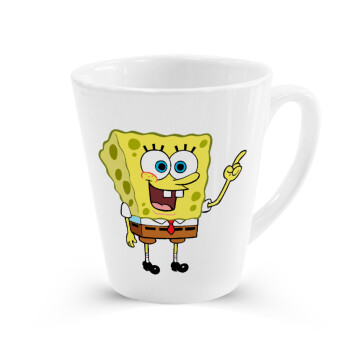 SpongeBob SquarePants character, Κούπα κωνική Latte Λευκή, κεραμική, 300ml