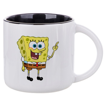 SpongeBob SquarePants character, Κούπα κεραμική 400ml Λευκή/Μαύρη