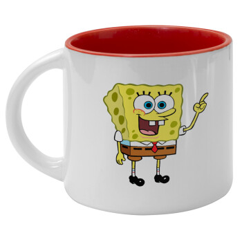 SpongeBob SquarePants character, Κούπα κεραμική 400ml Λευκή/Κόκκινη