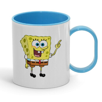 SpongeBob SquarePants character, Κούπα (πλαστική) (BPA-FREE) Polymer Μπλε για παιδιά, 330ml