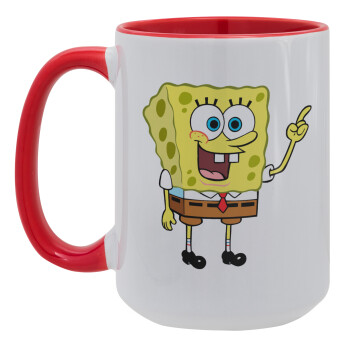 SpongeBob SquarePants character, Κούπα Mega 15oz, κεραμική Κόκκινη, 450ml