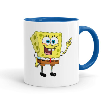 SpongeBob SquarePants character, Mug colored blue, ceramic, 330ml