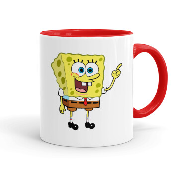 SpongeBob SquarePants character, Mug colored red, ceramic, 330ml
