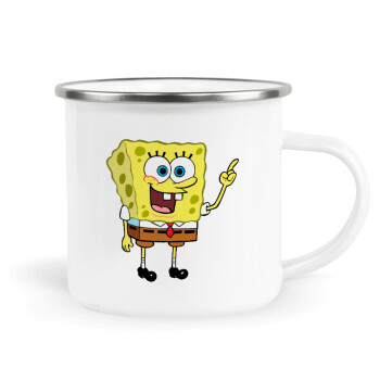 SpongeBob SquarePants character, Metallic enamel cup white 360ml