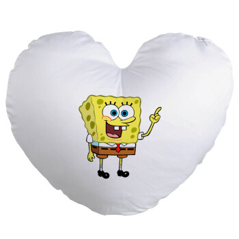SpongeBob SquarePants character, Μαξιλάρι καναπέ καρδιά 40x40cm περιέχεται το  γέμισμα