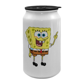 SpongeBob SquarePants character, Κούπα ταξιδιού μεταλλική με καπάκι (tin-can) 500ml