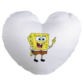 SpongeBob SquarePants character, Μαξιλάρι καναπέ καρδιά 40x40cm περιέχεται το  γέμισμα