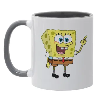 SpongeBob SquarePants character, Mug colored grey, ceramic, 330ml