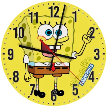Μπομπ Σφουγγαράκης character, Ρολόι τοίχου ξύλινο (30cm)
