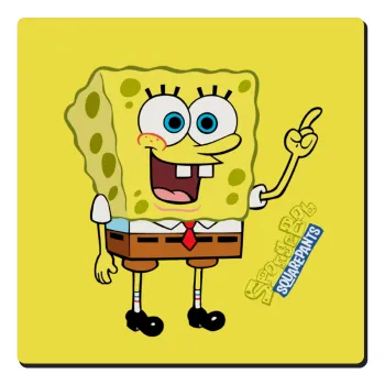 Μπομπ Σφουγγαράκης character, Τετράγωνο μαγνητάκι ξύλινο 6x6cm